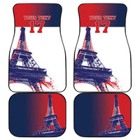 Custom France Basketball Car Mats Eiffel Tower Sporty Style