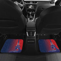 Custom France Basketball Car Mats Eiffel Tower Sporty Style