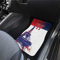 Custom France Basketball Car Mats Eiffel Tower Sporty Style