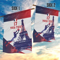 Custom France Basketball Garden Flag Eiffel Tower Sporty Style