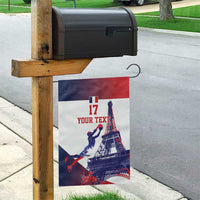 Custom France Basketball Garden Flag Eiffel Tower Sporty Style