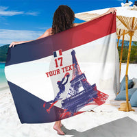 Custom France Basketball Sarong Eiffel Tower Sporty Style