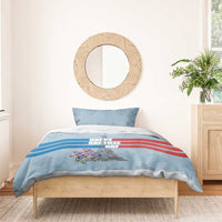 Personalized Fance Le 14 Juillet Bedding Set Eiffel Tower with Iris Flower