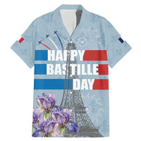 Personalized Fance Le 14 Juillet Family Matching Mermaid Dress and Hawaiian Shirt Eiffel Tower with Iris Flower