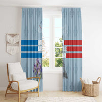 Personalized Fance Le 14 Juillet Window Curtain Eiffel Tower with Iris Flower