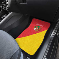 Personalized Italy Sicily Car Mats Sicilia Gorgoneion with Triskeles