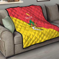 Personalized Italy Sicily Quilt Sicilia Gorgoneion with Triskeles