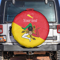 Personalized Italy Sicily Spare Tire Cover Sicilia Gorgoneion with Triskeles