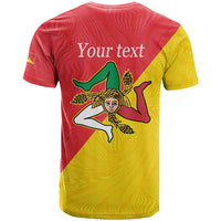 Personalized Italy Sicily T Shirt Sicilia Gorgoneion with Triskeles