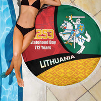 Lithuania Statehood Day July 6 Beach Blanket Lietuva Tevyne musu