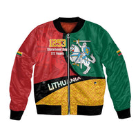 Lithuania Statehood Day July 6 Bomber Jacket Lietuva Tevyne musu
