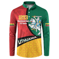 Lithuania Statehood Day July 6 Button Sweatshirt Lietuva Tevyne musu