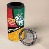 Lithuania Statehood Day July 6 4 in 1 Can Cooler Tumbler Lietuva Tevyne musu