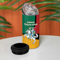 Lithuania Statehood Day July 6 4 in 1 Can Cooler Tumbler Lietuva Tevyne musu