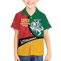 Lithuania Statehood Day July 6 Family Matching Puletasi and Hawaiian Shirt Lietuva Tevyne musu