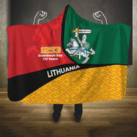 Lithuania Statehood Day July 6 Hooded Blanket Lietuva Tevyne musu