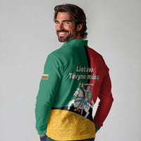 Lithuania Statehood Day July 6 Long Sleeve Polo Shirt Lietuva Tevyne musu