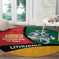Lithuania Statehood Day July 6 Round Carpet Lietuva Tevyne musu