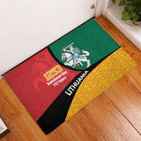 Lithuania Statehood Day July 6 Rubber Doormat Lietuva Tevyne musu