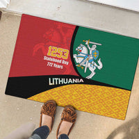 Lithuania Statehood Day July 6 Rubber Doormat Lietuva Tevyne musu