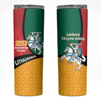 Lithuania Statehood Day July 6 Skinny Tumbler Lietuva Tevyne musu