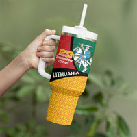 Lithuania Statehood Day July 6 Tumbler With Handle Lietuva Tevyne musu