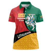 Lithuania Statehood Day July 6 Women Polo Shirt Lietuva Tevyne musu