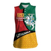Lithuania Statehood Day July 6 Women Sleeveless Polo Shirt Lietuva Tevyne musu