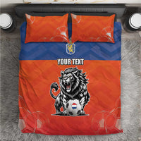 Netherlands Football Bedding Set Oranje Lion Go Champion