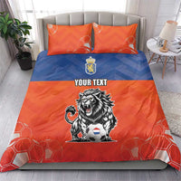 Netherlands Football Bedding Set Oranje Lion Go Champion