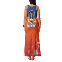 Netherlands Football Family Matching Tank Maxi Dress and Hawaiian Shirt Oranje Lion Go Champion