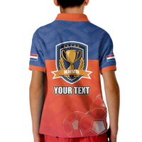 Netherlands Football Kid Polo Shirt Oranje Lion Go Champion