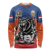 Netherlands Football Long Sleeve Shirt Oranje Lion Go Champion
