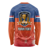 Netherlands Football Long Sleeve Shirt Oranje Lion Go Champion