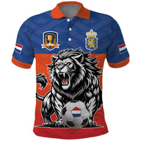 Netherlands Football Polo Shirt Oranje Lion Go Champion