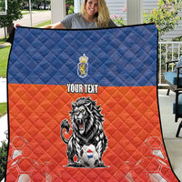 Netherlands Football Quilt Oranje Lion Go Champion