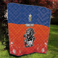 Netherlands Football Quilt Oranje Lion Go Champion