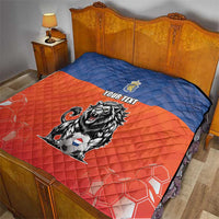Netherlands Football Quilt Oranje Lion Go Champion