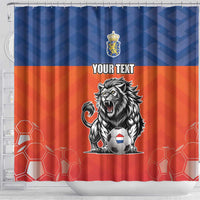 Netherlands Football Shower Curtain Oranje Lion Go Champion