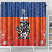 Netherlands Football Shower Curtain Oranje Lion Go Champion