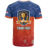Netherlands Football T Shirt Oranje Lion Go Champion