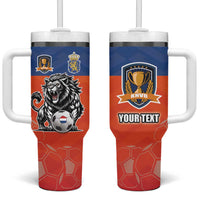 Netherlands Football Tumbler With Handle Oranje Lion Go Champion