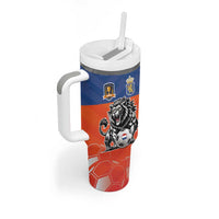 Netherlands Football Tumbler With Handle Oranje Lion Go Champion