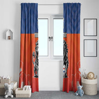 Netherlands Football Window Curtain Oranje Lion Go Champion