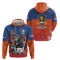 Netherlands Football Zip Hoodie Oranje Lion Go Champion