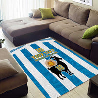 Personalized Argentina 10 Goat Area Rug Greatest Of All Time Sporty Style