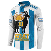 Personalized Argentina 10 Goat Button Sweatshirt Greatest Of All Time Sporty Style