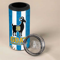 Personalized Argentina 10 Goat 4 in 1 Can Cooler Tumbler Greatest Of All Time Sporty Style