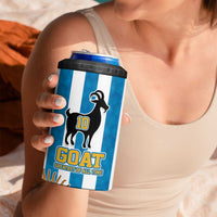 Personalized Argentina 10 Goat 4 in 1 Can Cooler Tumbler Greatest Of All Time Sporty Style