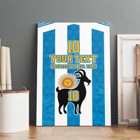 Personalized Argentina 10 Goat Canvas Wall Art Greatest Of All Time Sporty Style